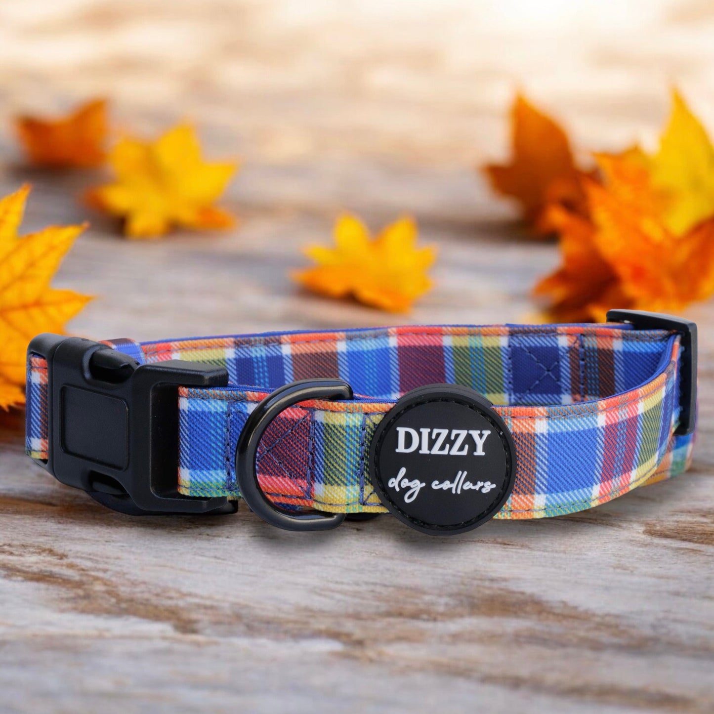 Country Plaid Dog Collar | Canvas & Neoprene Dog Collar