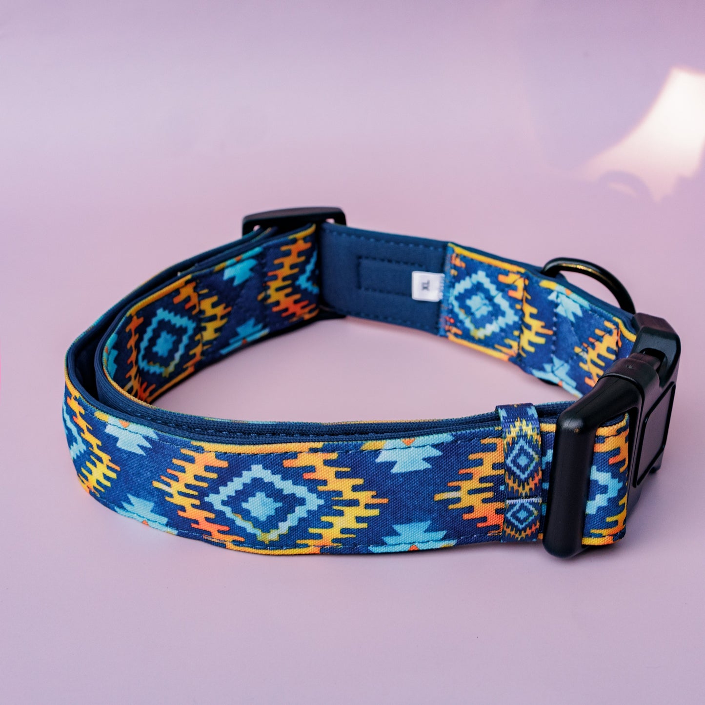 Extra Wide /// Aztec Empire Dog Collar | Canvas & Neoprene Dog Collar-Dog Collar-Dizzy Dog Collars