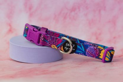 Sapphire Showers Dog Collar | Value Range Dog Collar-Dog Collar-Dizzy Dog Collars