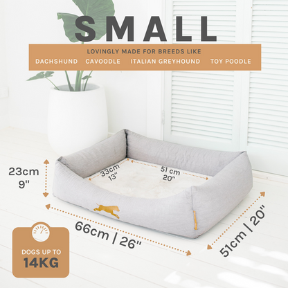     Small Memory Foam Snuggle Bed - Chasing Winter
