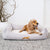 medium snuggle pet bed with memory foam - chasing winter