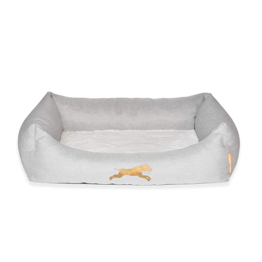small snuggle pet bed with memory foam - chasing winter